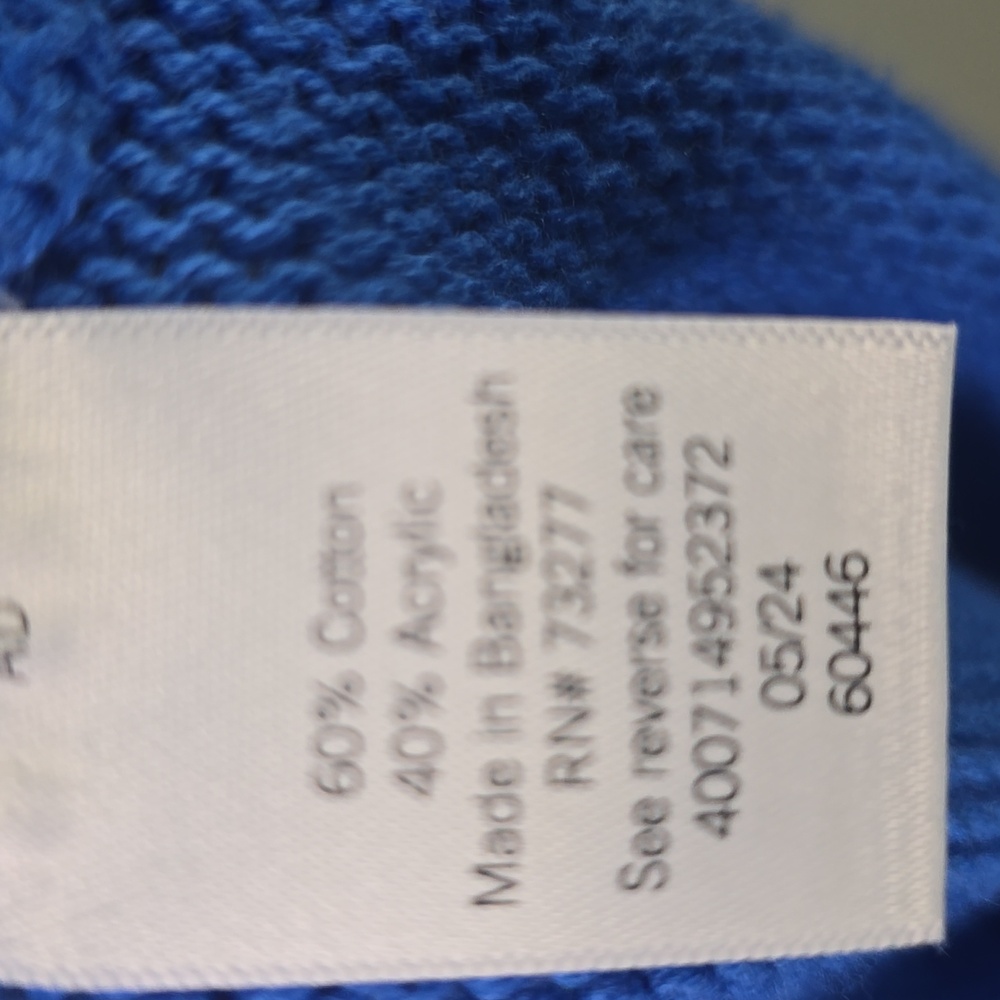 Sonoma Women's Sweater in Vibrant Blue, Plus Size 1X, NWT - Picture 5 of 5